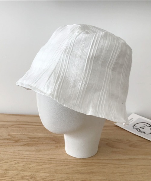 HALEY PESCA（ヘーリーペスカ）の「HALEY PESCA/コットンバケットハット（ハット・レディース・ホワイト/ブラック/パープル/アイボリー・FREE）」の5枚目の写真