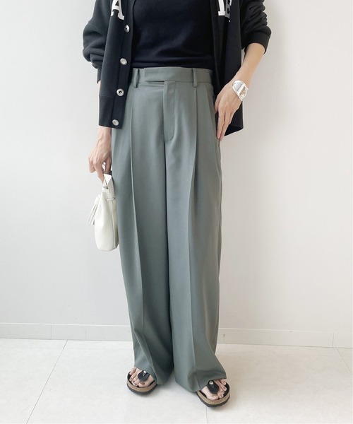 FRAMeWORK(フレームワーク)の「CARREMAN 2タックパンツ◆(その他パンツ・レディース・ホワイト/チャコールグレー/ダークブルー・40/38/36/34)」の8枚目の写真