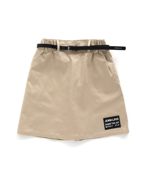 JENNI love（ジェニィラブ）の「フェイクレザーベルト付きスカート（スカート・キッズ・ベージュ/ラベンダー/サックスブルー・150cm/130cm/160cm/140cm）」の10枚目の写真