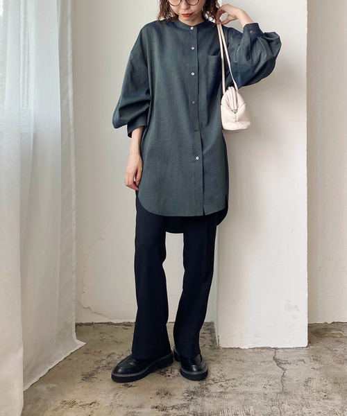 CAPRICIEUX LE'MAGE（カプリシューレマージュ）の「すっきりフレアパンツ（その他パンツ・レディース・レッド/ブラック/ベージュ・38/36）」の12枚目の写真