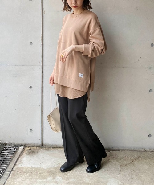 CAPRICIEUX LE'MAGE（カプリシューレマージュ）の「すっきりフレアパンツ（その他パンツ・レディース・レッド/ブラック/ベージュ・38/36）」の8枚目の写真