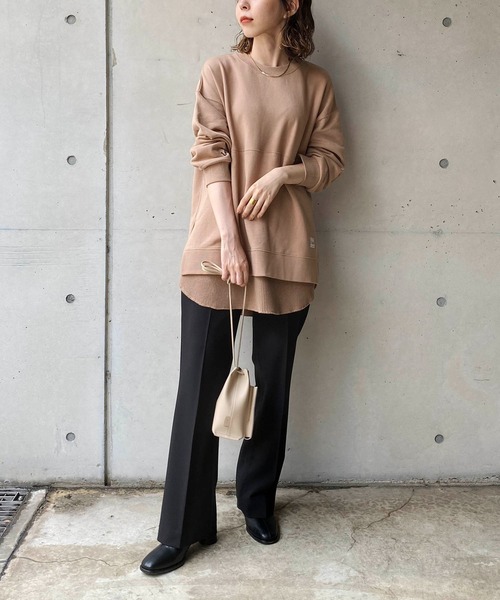 CAPRICIEUX LE'MAGE（カプリシューレマージュ）の「すっきりフレアパンツ（その他パンツ・レディース・レッド/ブラック/ベージュ・38/36）」の7枚目の写真