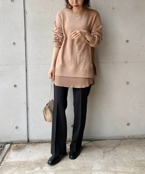 CAPRICIEUX LE'MAGE（カプリシューレマージュ）の「すっきりフレアパンツ（その他パンツ・レディース・レッド/ブラック/ベージュ・38/36）」の6枚目の写真