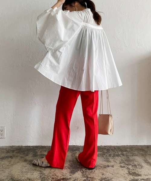 CAPRICIEUX LE'MAGE（カプリシューレマージュ）の「すっきりフレアパンツ（その他パンツ・レディース・レッド/ブラック/ベージュ・38/36）」の18枚目の写真