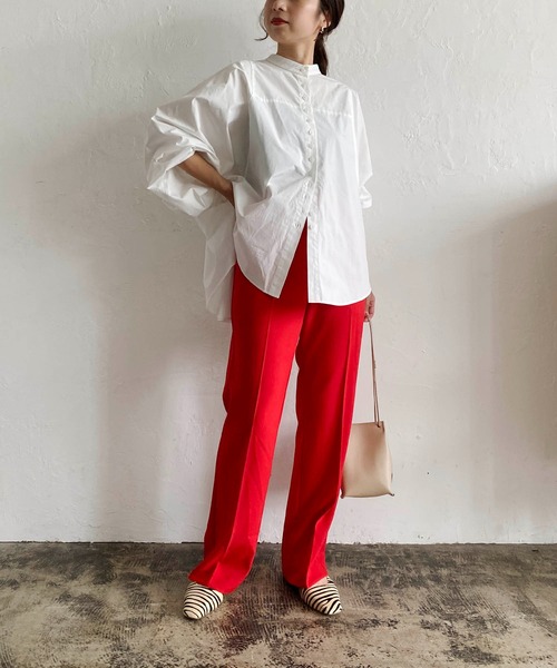 CAPRICIEUX LE'MAGE（カプリシューレマージュ）の「すっきりフレアパンツ（その他パンツ・レディース・レッド/ブラック/ベージュ・38/36）」の16枚目の写真