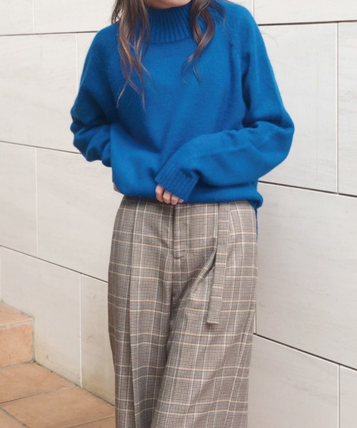 Banner Barrett(バナーバレット)の「ラウンドヘムニットトップス(ニット/セーター・レディース・ブラック/ベージュ/オリーブ/ブルー/レッド・38)」の20枚目の写真