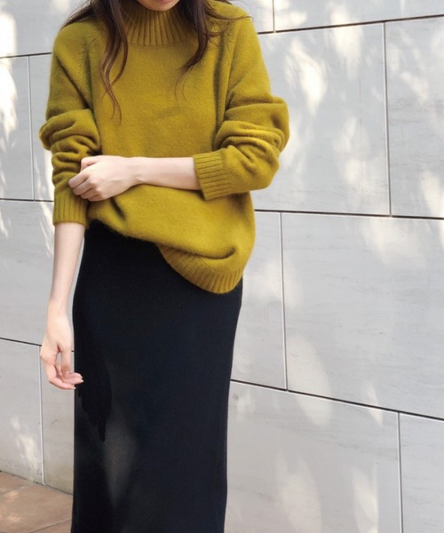 Banner Barrett(バナーバレット)の「ラウンドヘムニットトップス(ニット/セーター・レディース・ブラック/ベージュ/オリーブ/ブルー/レッド・38)」の18枚目の写真