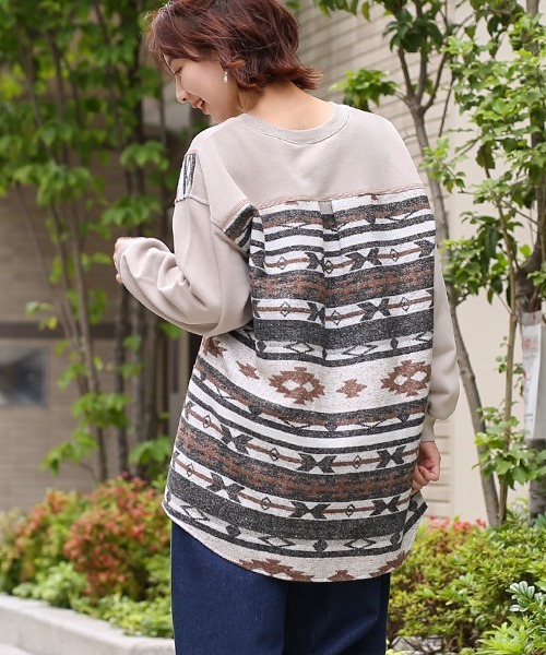 チチカカ（チチカカ）の「ジャカードシフトチュニック（チュニック・レディース・アイボリー/ベージュ・FREE）」の2枚目の写真