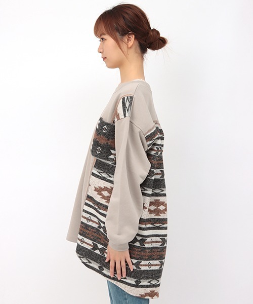 チチカカ（チチカカ）の「ジャカードシフトチュニック（チュニック・レディース・アイボリー/ベージュ・FREE）」の9枚目の写真