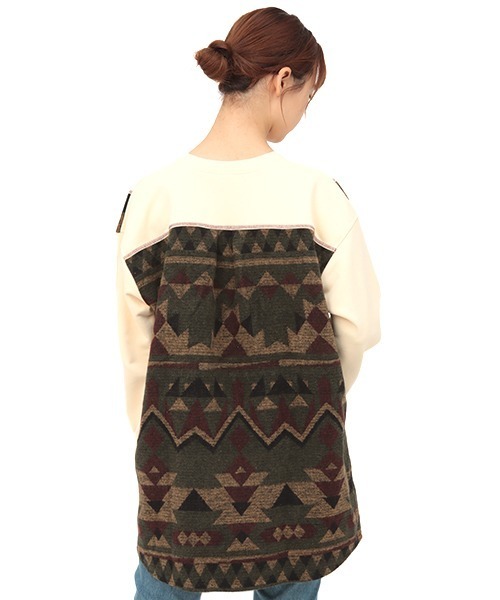 チチカカ（チチカカ）の「ジャカードシフトチュニック（チュニック・レディース・アイボリー/ベージュ・FREE）」の10枚目の写真