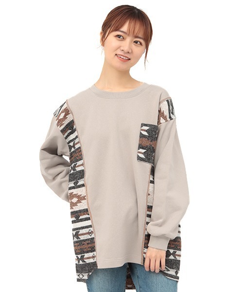 チチカカ（チチカカ）の「ジャカードシフトチュニック（チュニック・レディース・アイボリー/ベージュ・FREE）」の8枚目の写真