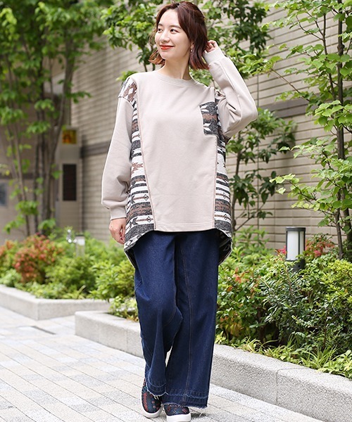 チチカカ（チチカカ）の「ジャカードシフトチュニック（チュニック・レディース・アイボリー/ベージュ・FREE）」の5枚目の写真