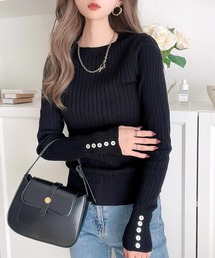 classicalelf | 綿100％柔らか。優秀リブニットトップス(ニット/セーター)