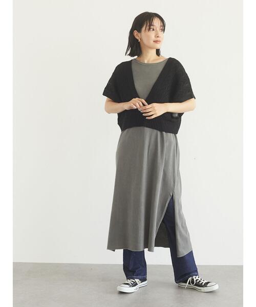 Green Parks(グリーンパークス)の「深V開きバックリボンベスト*(ベスト・レディース・カーキ/キャメル/ブラック・FREE)」の18枚目の写真