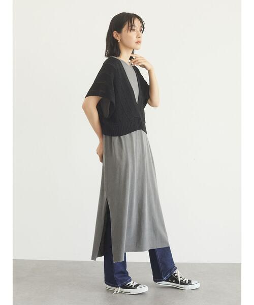 Green Parks(グリーンパークス)の「深V開きバックリボンベスト*(ベスト・レディース・カーキ/キャメル/ブラック・FREE)」の19枚目の写真