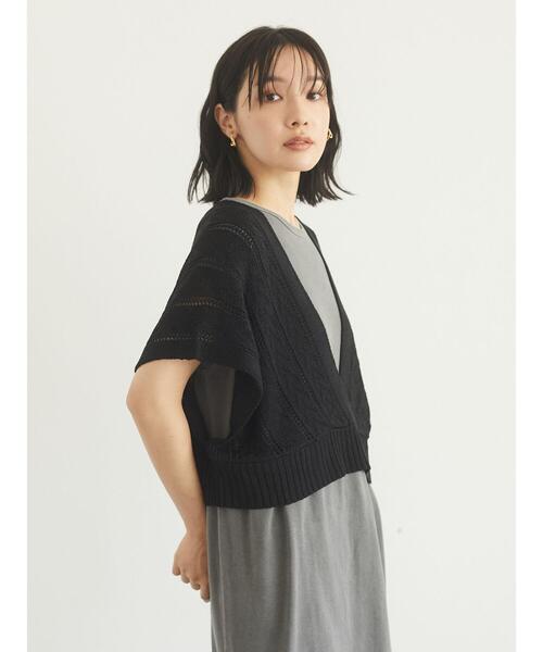 Green Parks(グリーンパークス)の「深V開きバックリボンベスト*(ベスト・レディース・カーキ/キャメル/ブラック・FREE)」の21枚目の写真