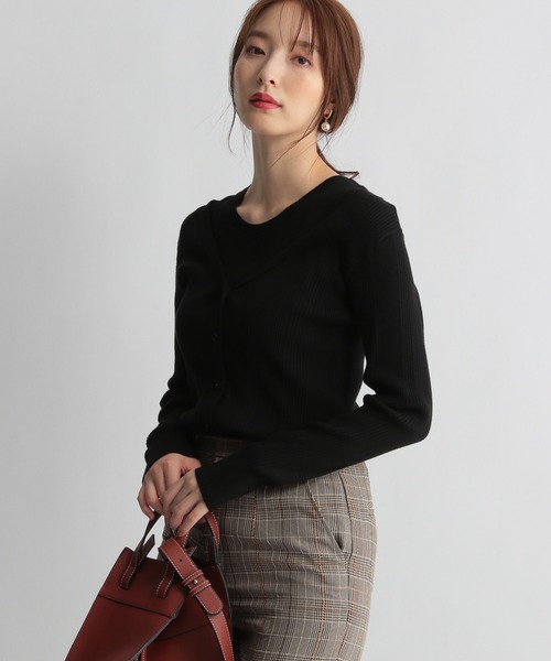 Andemiu（アンデミュウ）の「【カラー診断】リブニットアンサンブル227813（ニット/セーター・レディース・アイボリー/ブラック/ブルー/イエロー・FREE）」の17枚目の写真