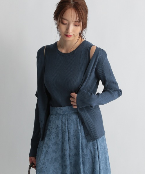 Andemiu（アンデミュウ）の「【カラー診断】リブニットアンサンブル227813（ニット/セーター・レディース・アイボリー/ブラック/ブルー/イエロー・FREE）」の10枚目の写真