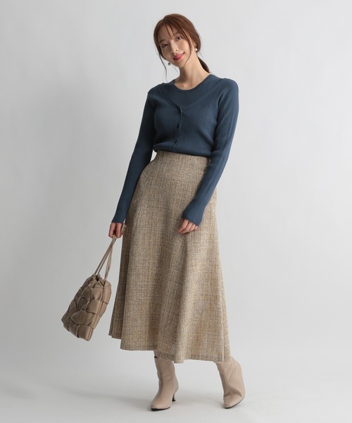 Andemiu（アンデミュウ）の「【カラー診断】リブニットアンサンブル227813（ニット/セーター・レディース・アイボリー/ブラック/ブルー/イエロー・FREE）」の18枚目の写真