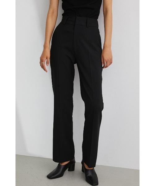 STYLEMIXER(スタイルミキサー)の「ソフトツイルセンタープレスパンツ(スラックス・レディース・ブラック/ミント/バーガンディー・SMALL/MEDIUM/X-SMALL)」の2枚目の写真