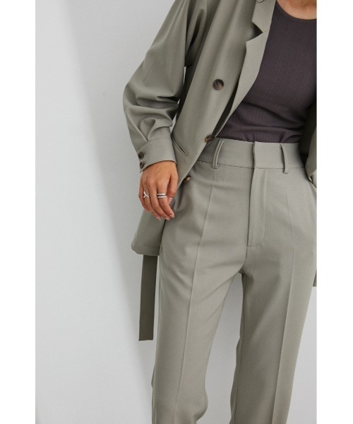 STYLEMIXER(スタイルミキサー)の「ソフトツイルセンタープレスパンツ(スラックス・レディース・ブラック/ミント/バーガンディー・SMALL/MEDIUM/X-SMALL)」の17枚目の写真