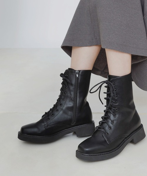 COLONY 2139（コロニートゥーワンスリーナイン）の「コンバットブーツ/レースアップブーツ（ブーツ・レディース・ブラック・23cm/24cm/25cm）」の11枚目の写真