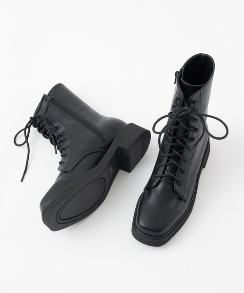 COLONY 2139（コロニートゥーワンスリーナイン）の「コンバットブーツ/レースアップブーツ（ブーツ・レディース・ブラック・23cm/24cm/25cm）」の9枚目の写真