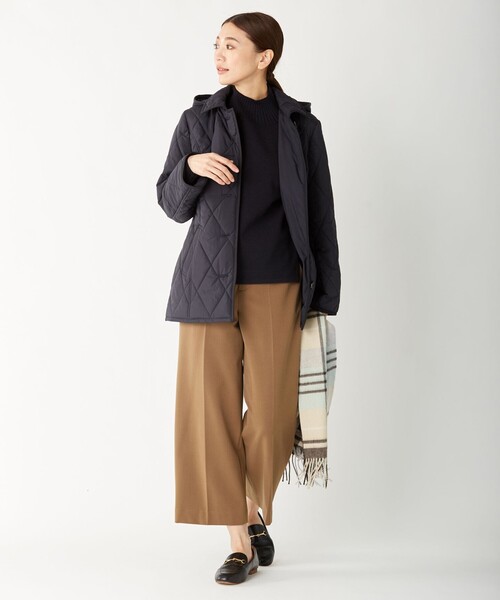 J.PRESS(ジェイプレス)の「【WEB限定カラーあり・洗える】NEWESTバックピーチ ワイドパンツ(その他パンツ・レディース・ブラウン系/黄土色系/ピンク系/ブラック系・11/9/7/13)」の11枚目の写真