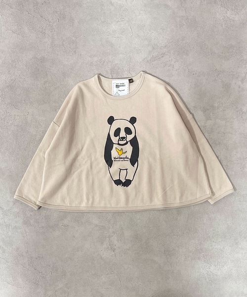 Mark Gonzales（マーク・ゴンザレス）の「【MARKGONZALES×MARKEY'S】別注トレーナー（80～140cm）（スウェット・キッズ・ブラウン/アイボリー/ミント/マスタード・110/120/80/140/90/100/130）」の2枚目の写真