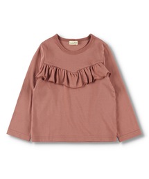 【WEB限定】胸元フリル長袖Tシャツ