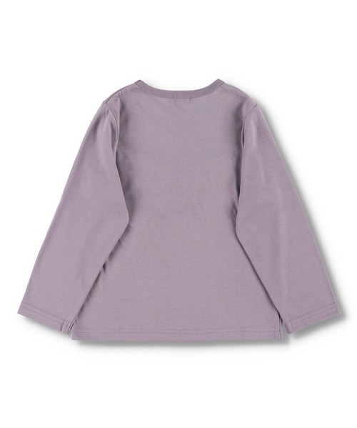 BRANSHES（ブランシェス）の「【WEB限定】胸元フリル長袖Tシャツ（Tシャツ/カットソー・キッズ・パープル/ピンク/アイボリー・110cm/100cm/120cm/130cm/140cm/150cm）」の6枚目の写真