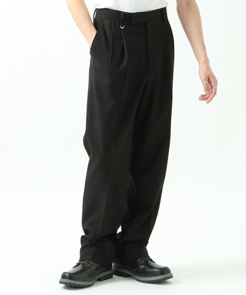 ALAND(エーランド)の「LIEU HOMME/ワイドピンタックパンツ 2923089(スラックス・メンズ・ブラック・X-LARGE)」の1枚目の写真