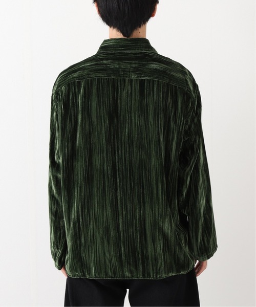 Jieda（ジエダ）の「【JIEDA / ジエダ】WRINKLE VELVET OPEN COLLAR SHIRT（シャツ/ブラウス・メンズ・グリーン・2）」の6枚目の写真