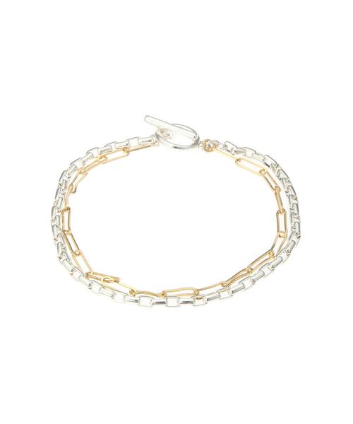 koe（コエ）の「コンビマンテルチェーンブレス*（ブレスレット・レディース・シルバー/ゴールド・FREE）」の3枚目の写真