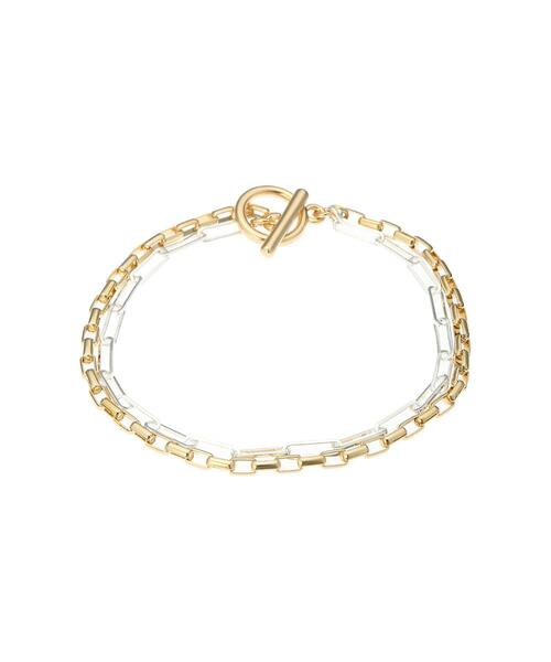 koe（コエ）の「コンビマンテルチェーンブレス*（ブレスレット・レディース・シルバー/ゴールド・FREE）」の8枚目の写真