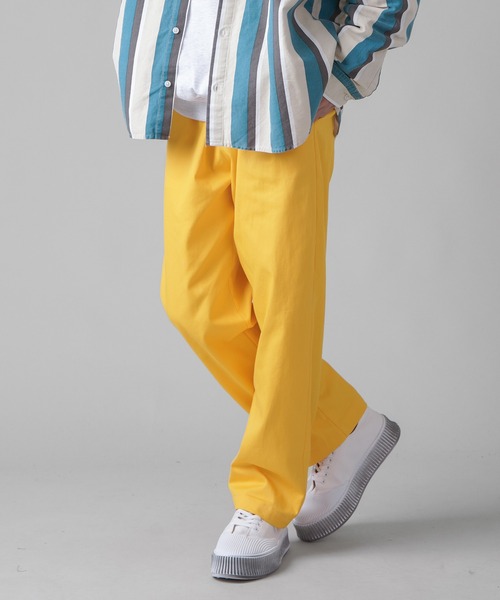 SPINNS（スピンズ）の「【5color】ビストロイージーシェフカラーパンツ（チノパンツ・メンズ・パープル/ロイヤルブルー/グリーン/レッド/イエロー・S/M/L）」の5枚目の写真