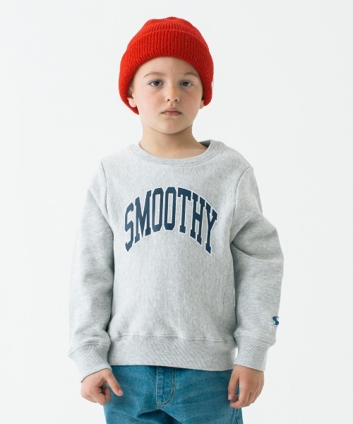 Smoothy（スムージー）の「Smoothy College sweatshirt / スムージー カレッジ トレーナー（スウェット・キッズ・ホワイト系その他/ヘザーグレー/ブラック・130/140/150/160/100/120/110）」の3枚目の写真