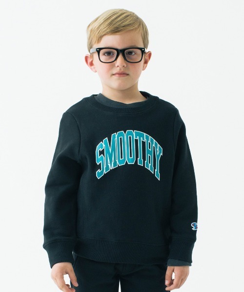 Smoothy（スムージー）の「Smoothy College sweatshirt / スムージー カレッジ トレーナー（スウェット・キッズ・ホワイト系その他/ヘザーグレー/ブラック・130/140/150/160/100/120/110）」の2枚目の写真
