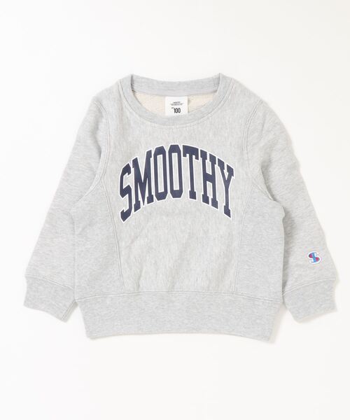 Smoothy（スムージー）の「Smoothy College sweatshirt / スムージー カレッジ トレーナー（スウェット・キッズ・ホワイト系その他/ヘザーグレー/ブラック・130/140/150/160/100/120/110）」の5枚目の写真