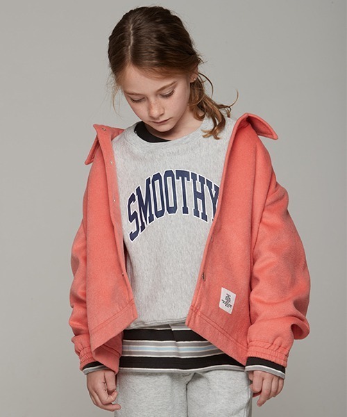 Smoothy（スムージー）の「Smoothy College sweatshirt / スムージー カレッジ トレーナー（スウェット・キッズ・ホワイト系その他/ヘザーグレー/ブラック・130/140/150/160/100/120/110）」の6枚目の写真