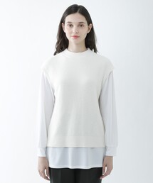 BLUE LABEL CRESTBRIDGE（ブルーレーベルクレストブリッジ）の「【Blue Lab：EZUMi】コンフォートベスト&カットソーセットアップ（ニット/セーター）」