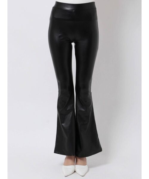 GYDA（ジェイダ）の「フェイクレザーフレアーパンツ（その他パンツ・レディース・ブラック・SMALL）」の22枚目の写真