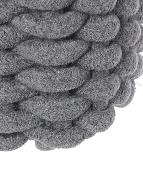 LAKOLE（ラコレ）の「モコモコロープコンテナ(S) / 235573（収納グッズ・レディース・ホワイト/グレー/ブラウン・FREE）」の4枚目の写真