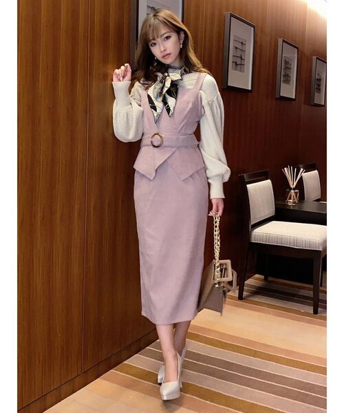 RESEXXY(リゼクシー)の「コーディロイジャンスカ(ワンピース・レディース・ブラック/ブラウン/ピンク・FREE)」の12枚目の写真