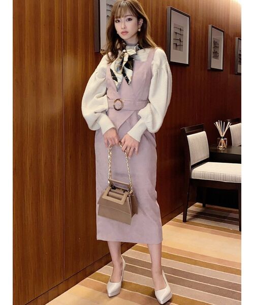 RESEXXY(リゼクシー)の「コーディロイジャンスカ(ワンピース・レディース・ブラック/ブラウン/ピンク・FREE)」の13枚目の写真