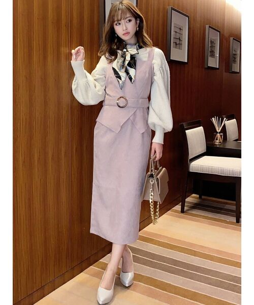 RESEXXY(リゼクシー)の「コーディロイジャンスカ(ワンピース・レディース・ブラック/ブラウン/ピンク・FREE)」の14枚目の写真