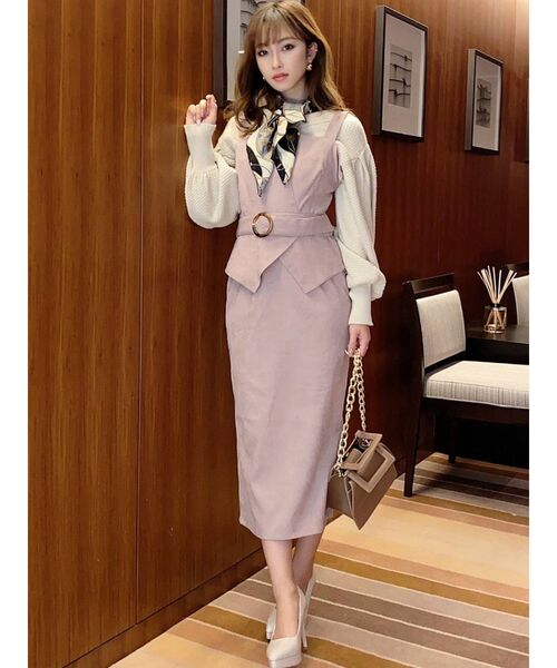 RESEXXY(リゼクシー)の「コーディロイジャンスカ(ワンピース・レディース・ブラック/ブラウン/ピンク・FREE)」の17枚目の写真