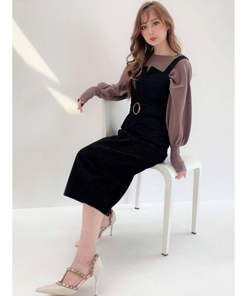 RESEXXY(リゼクシー)の「コーディロイジャンスカ(ワンピース・レディース・ブラック/ブラウン/ピンク・FREE)」の19枚目の写真