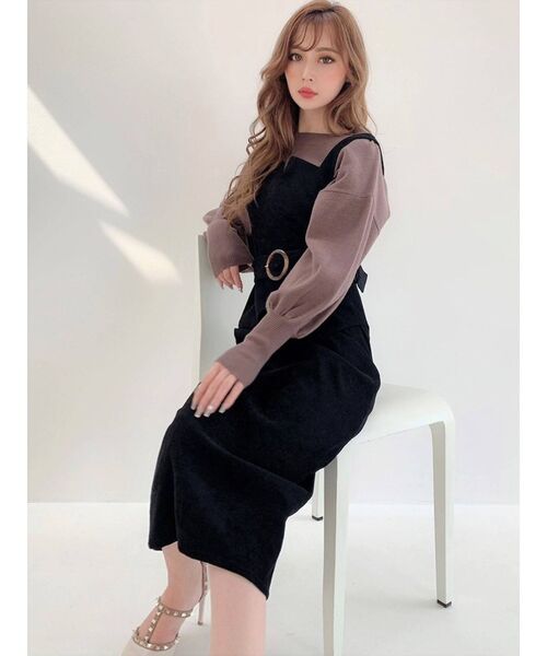 RESEXXY(リゼクシー)の「コーディロイジャンスカ(ワンピース・レディース・ブラック/ブラウン/ピンク・FREE)」の21枚目の写真