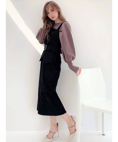 RESEXXY(リゼクシー)の「コーディロイジャンスカ(ワンピース・レディース・ブラック/ブラウン/ピンク・FREE)」の22枚目の写真